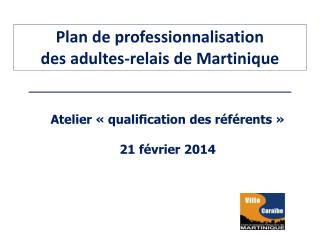 Plan de professionnalisation des adultes-relais de Martinique