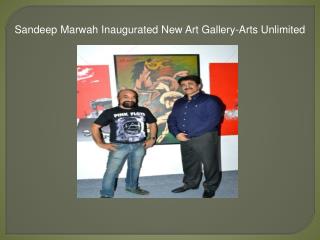 Sandeep Marwah Inaugurated New Art Gallery-Arts Unlimited