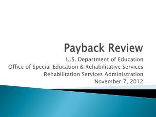 Payback Review
