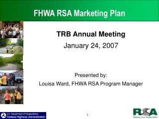 FHWA RSA Marketing Plan
