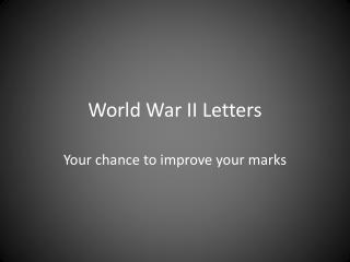 World War II Letters