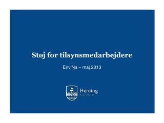 Støj for tilsynsmedarbejdere