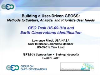 Building a User-Driven GEOSS: Methods to Capture, Analyze, and Prioritize User Needs