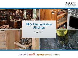 RNV Reconciliation Findings