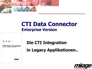 CTI Data Connector Enterprise Version
