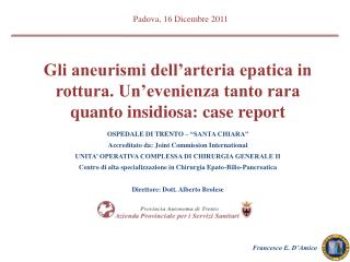 Padova, 16 Dicembre 2011