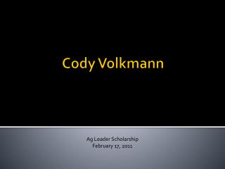 Cody Volkmann