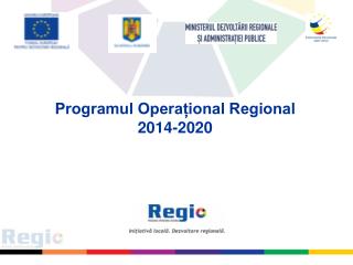 Programul Operațional Regional 2014-2020