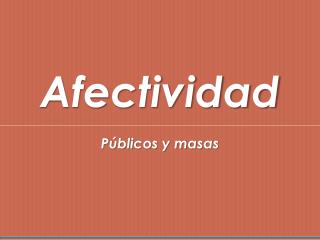 Afectividad
