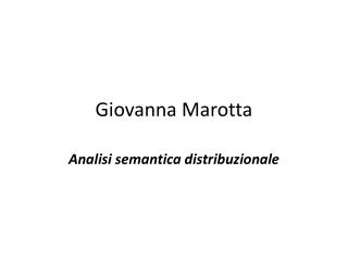 Giovanna Marotta