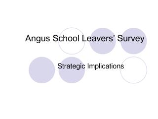 Angus School Leavers’ Survey