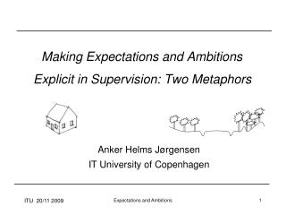 Making Expectations and Ambitions Explicit in Supervision: Two Metaphors