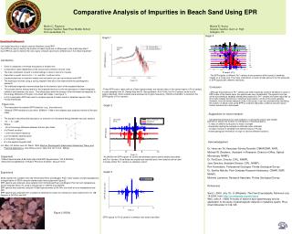 Questions For Research Can metal impurities in beach sand be identified using EPR?