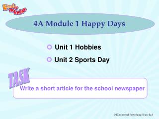 4A Module 1 Happy Days