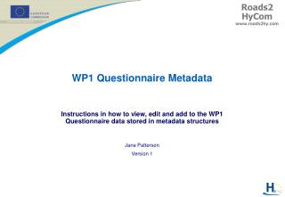 WP1 Questionnaire Metadata