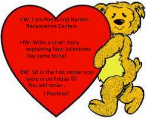 CW: I am Poem and Harlem Renaissance Centers