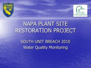 NAPA PLANT SITE RESTORATION PROJECT