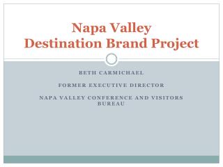 Napa Valley Destination Brand Project