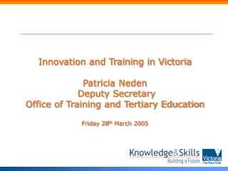Innovation and Training