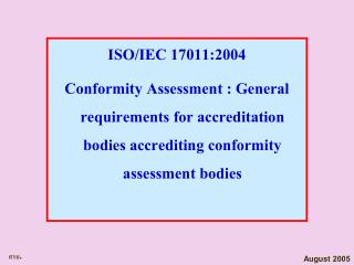 ISO/IEC 17011:2004