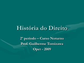 História do Direito