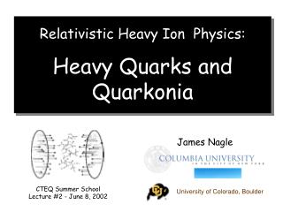 Relativistic Heavy Ion Physics: Heavy Quarks and Quarkonia