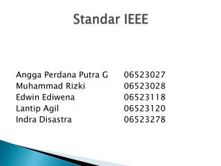 Standar IEEE