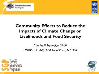 Community Efforts to Reduce the Impacts of Climate Change on Livelihoods and Food Security