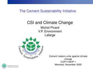 The Cement Sustainability Initiative