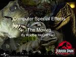 Computer Special Effects