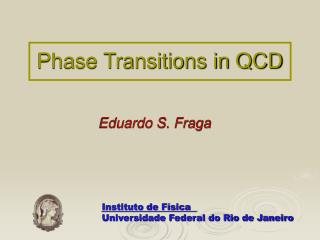 Phase Transitions in QCD