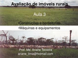 Avaliação de imóveis rurais Aula 3