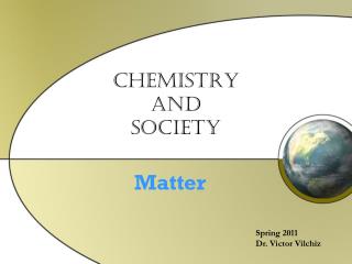 Chemistry and Society