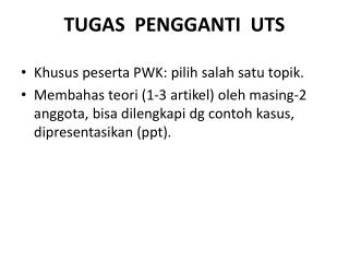 TUGAS PENGGANTI UTS