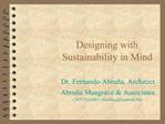 Designing with Sustainability in Mind