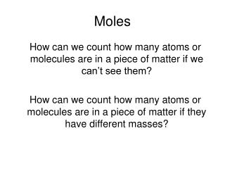 Moles