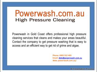 High Pressure Cleaning in Gold Coast