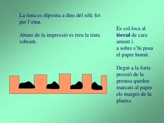 Es col.loca al tòrcul de cara amunt i a sobre s’hi posa el paper humit.