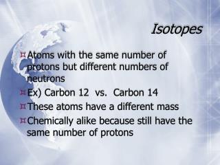 Isotopes