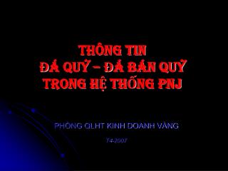 THÔNG TIN ĐÁ QUÝ – ĐÁ BÁN QUÝ TRONG HỆ THỐNG PNJ