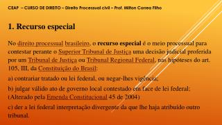 1. Recurso especial