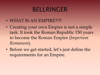 BELLRINGER