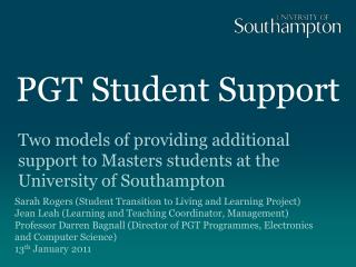 PGT Student Support