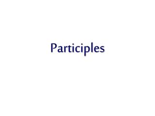 Participles