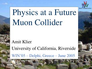 Physics at a Future Muon Collider