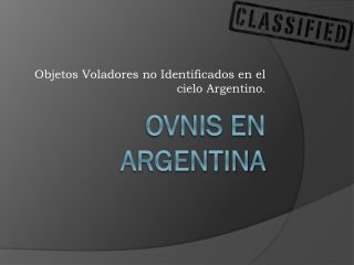 Ovnis en Argentina