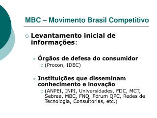 MBC – Movimento Brasil Competitivo