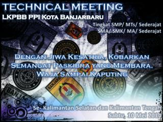 TECHNICAL MEETING