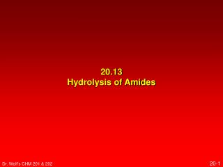 20.13 Hydrolysis of Amides