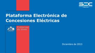 Plataforma Electrónica de Concesiones Eléctricas
